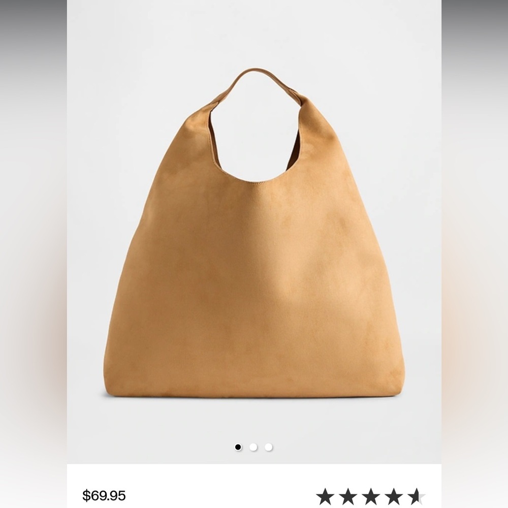 GAP Vegan Suede Slouchy Tote Bag